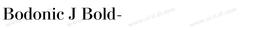 Bodonic J Bold字体转换